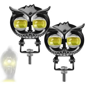 Resim Yuntech01 12-85v Led Motor Geri Farı, Alüminyum Kasa, Ip68 Su Geçirmez, Sarı/beyaz Çift Işık, 3000-6500lm, 2 Adet Set - Araba/motosiklet/atv Uyumlu 