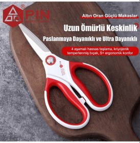 Resim Profesyonel Geniş Saplı Terzi Makası 8 İnç - Pın-d8 