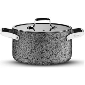 Resim Stone-age 32 Cm Çizilmez Yanmaz Yapışmaz İndüksiyonlu Derin Tencere Gri 