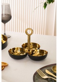 Resim Karaca Arven 3'lü Dekoratif Çerezlik 10x15 cm 