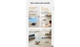 Resim Xiaomi Halı, Parke Veya Sert Zemin 5000PA Wifi ve Sesli Kontrol Özellikli Akıllı Robot Süpürge S20 