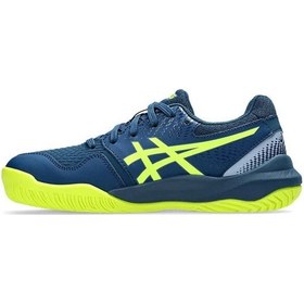 Resim Asics Büyük Unisex Çocuk Lacivert Yeşil Tenis Ayakkabısı 1044a067-404 Karışık 