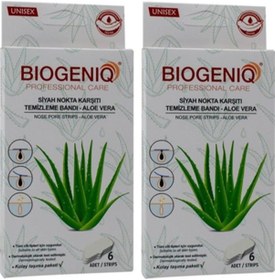 Resim Biogeniq Aloe Veralı Siyah Nokta Temizleme Bandı 2 x 6'lı 