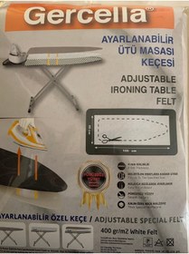 Resim GERCELLA Ayarlanabilir Ütü Masası Kılıfı Örtüsü Bezi Keçesi (ÜTÜ MASASI& AKSESUARLARI , EV GEREÇLERİ ,EVTEKS) 