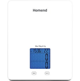 Resim HOMEND Gramatic 3907H Mutfak Tartısı Beyaz 