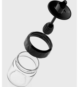 Resim Renga Lexa 210 Ml Siyah Kapaklı Cam Bal Kavanozu 201008 Siyah 