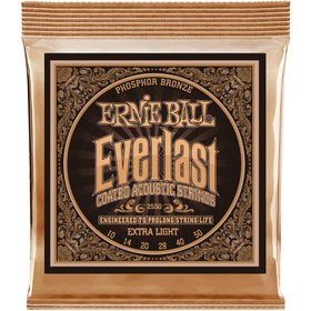 Resim Ernie Ball 2550 Everlast Phosphor Bronze Extra Light Akustik Gitar Teli (10-50) 