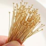 Resim 200 adet/30mm Karışık Renk Boncuklu Top İğnesi Alaşımlı Yuvarlak Başlı İğne, Yüksek Renk Tutumu, Renk Solmaz, Bükülebilir ve Kesilebilir, El Yapımı Diy Kolye, Bilezik, Küpe, Takı ve Aksesuar Malzemeleri 