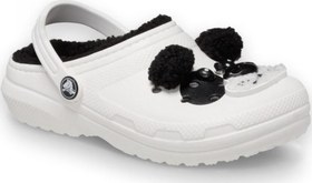 Resim Crocs 210400 Classic Lined Iam Pandabearcgk Beyaz-Siyah Kız Çocuk Terlik 