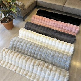 Resim Dekhera Loop Pofuduk Tavşan Tüyü Halı Pembe - 200X290 