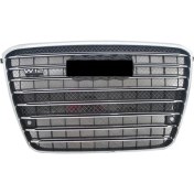 Resim Audi A8 W12 Ön Panjur Izgara 2010 / 2013 Krom Siyah 
