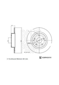 Resim Blueprınt Adbp430191 Arka Fren Diski 424310d210 - 2 Adettir 