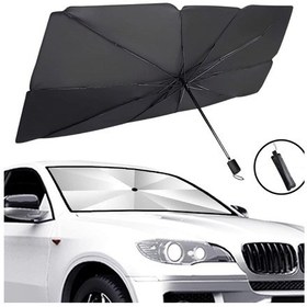 Resim Oto Araç Güneşlik Ön Cam Katlanabilir Pratik Etkili Dayanıklı Şemsiye Tip 130x75cm Glz02350150 1 Adet 