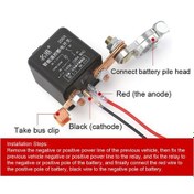 Resim Besthome1 12v 200a Akıllı Araba Akü Kaçırma Koruma Anahtarı, Kablosuz Kumanda Röle, Dahili Pilli Kumanda 