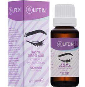 Resim Life In Kaşlar Ve Kirpikler Bakım Yağı 20 Ml 