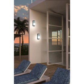 Resim Ekim Aydınlatma 24W Siyah Elips Yarı Panjurlu Banyo,bahçe,balkon,teras Duvar Apliği 