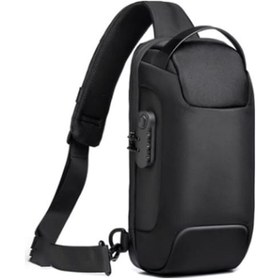 Resim Padalink Erkekler İçin Su Geçirmez Anti-hırsızlık Usb Ön Çanta - Spor Outdoor Çapraz Askılı, Geniş Bölmeli, Organize Taşıma Çok Renkli 