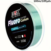 Resim 1 adet FTK 100m Florokarbon Kaplı Naylon Misina, Monofilament Olta Misinası - Güçlü, Hassas ve Aşınmaya Dayanıklı 