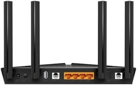 Resim TP-Link Archer VX1800v, AX1800 Mbps Çift Bantlı Fiber Destekli Wi-Fi 6 VDSL/ADSL Modem Router, 4 Gigabit LAN Portları + 1 USB 2.0 Port, MU-MIMO, Super VDSL, Tether Uygulaması ile Kolay Kurulum 