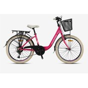 Resim Kron 3.0 - 24 City Bike - 15' - 21 Vites - V.B. - Fuşya-Toz Pembe/Bej 