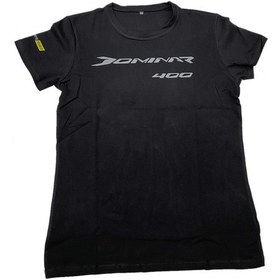 Resim Bajaj Dominar Siyah Erkek T-Shirt % 100 Pamuk 