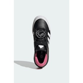 Resim adidas Kadın Court Funk Spor Tenis Ayakkabısı Siyah Suni Deri Düz Taban Konforlu Tasarım 