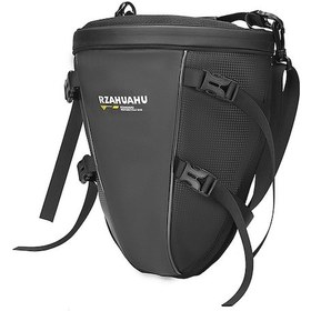 Resim Rzahuahu 13l Su Geçirmez Motosiklet Arka Koltuk Çantası Büyük Kapasiteli Sert Kabuk Çok Fonksiyonlu Motosiklet Kuyruk Çantası 