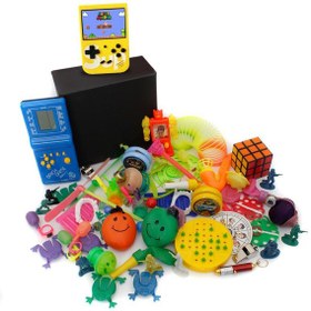 Resim Nostaljik Bakkal Özel Mavi Tetris Ve Sarı Nostaljik Atari Oyuncak 