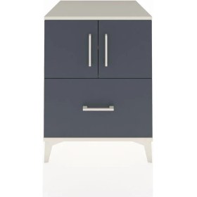 Resim Kronos Komodin 2 Raflı Tek Çekmeceli 2 Kapaklı 60X59X80 Aytaşı-Antrasit 