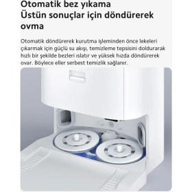 Resim Robot Vacuum X10 Plus - 4000 Pa Güçlü Emiş, Otomatik Çöp Boşaltma ve Su Haznesi ile Derin Temizlik 