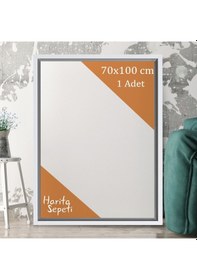 Resim Beyaz Çerçeveli Tuval 70 x 100 CM Yatay & Dikey Profesyonel %100 Pamuk Boş Tablo 