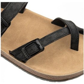 Resim Muya Anny Anatomik Taban Kadın Terlik Nubuk Siyah 