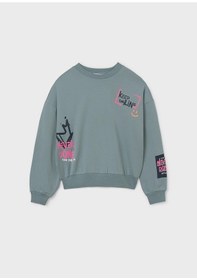 Resim Mayoral Kız Çocuk Sweatshirt Yeşil 