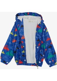 Resim Breeze Girls & Boys Erkek Çocuk Yağmurluk Renkli Arabalar Desenli 1-5 Yaş, Saks Mavisi-saks Mavisi Saks Mavi 