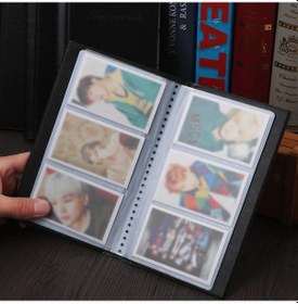 Resim 120 Cepler Kartvizitlik Deri Fotocard Kitap Kredi Kartı Tutucu Kitap Kutusu Kaleci Organizatör Cüzdan Erkek Kart Sahibi Çok Renkli 