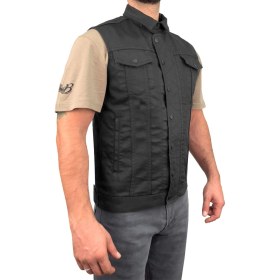 Resim Black Iron Vest Motosiklet Yeleği Erkek 
