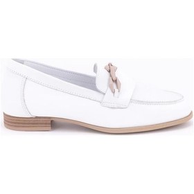 Resim Mammamia D24ya-3215 Kadın Deri Loafer Ayakkabı D24YA-3215-R7263 Beyaz 