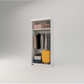 Resim Kenzlife Gardırop Sürgülü Kapaklı Kapılı Karanfil080 Byz Gardolap Dolap 