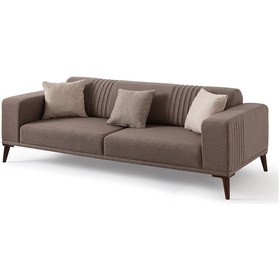 Resim Regnar 3+1 Koltuk Takımı Kahverengi + Sütlü Kahve Kahverengi + Sütlü Kahve 