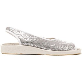 Resim Sandalet Kadın 983 Green Life Stretch Women's Footwear Silver Silver Gri 