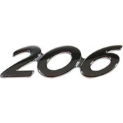 Resim Peugeot 206 Bagaj Arka Yazı 1998 Sonrası Uyumlu 