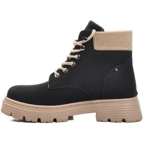 Resim Ayakmod Fo223 G Siyah-bej Kadın Bot Siyah - Bej 