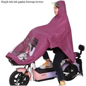 Resim Motosiklet Yağmurluk Panço Kalınlaşır Ve Yağmur Geçirmez Çift Erkek Ve Kadın Genel Panço Açık Mavi 