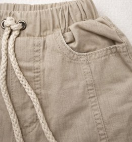 Resim Tifina Kids Erkek Çocuk 2'li Takım Şerit Desenli Keten Gömlek Rahat Pantolon Bayramlık Özel Günler 