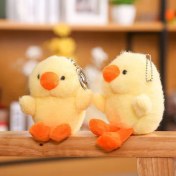 Resim Dzjjna Yeni 1 Adet Dört Inç Iyi Şanslar Karikatür Peluş Oyuncak Bebek Anahtarlık Sevimli Bebek Anahtar Küçük Kolye Seti (Yurt Dışından) 