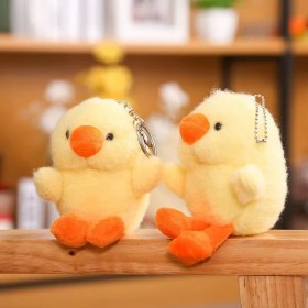 Resim Dzjjna Yeni 1 Adet Dört Inç Iyi Şanslar Karikatür Peluş Oyuncak Bebek Anahtarlık Sevimli Bebek Anahtar Küçük Kolye Seti (Yurt Dışından) 