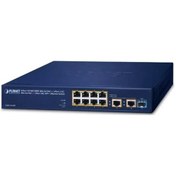 Resim Planet PL-GSD-1121XP 8 Port Gigabit PoE+ 2 Port 2.5GBit 1 Port SFP PoE Switch 