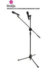 Resim Driton Ds-05 Profesyonel 3 Bacaklı Mikrofon Sehpası - Mikrofon Standı 