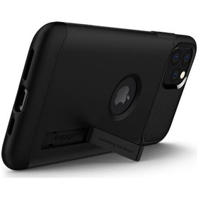 Resim Spigen Apple Uyumlu iPhone 11 Pro İle Kılıf Slim Armor Black 