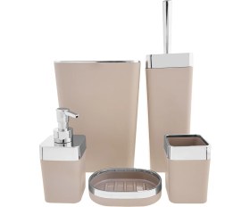 Resim Emsan Hobi 5 Parça Banyo Seti Rose 